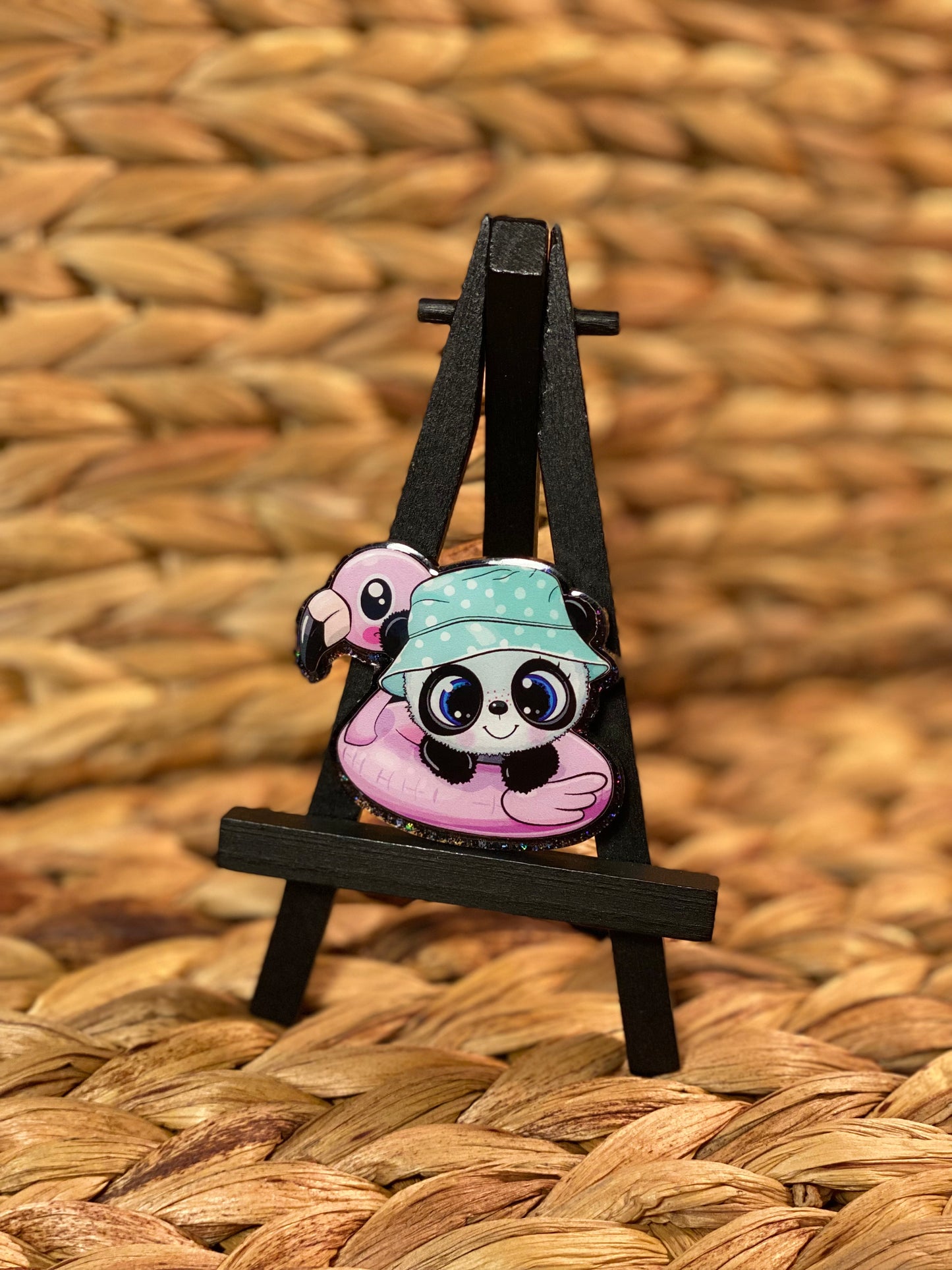 Flamingo float / Panda