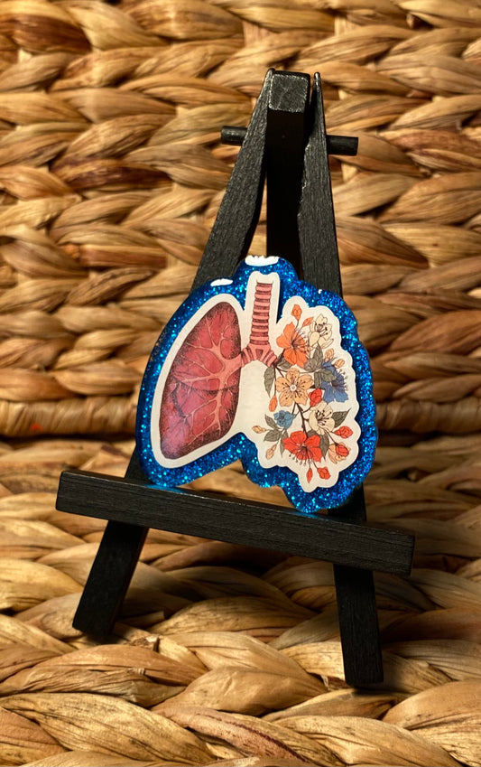 Lungs w/ printed flowers